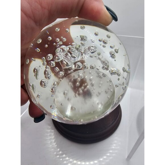 Vintage Large Crystal Controlled Bubble Art Glass Paperweight‎ - Picture 7 of 8